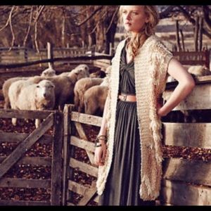 Anthropologie Moth Shag Sweater Vest